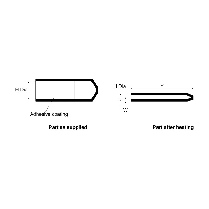 TE Connectivity Heat Shrink Boot End Cap Polyolefin Adhesive Backing Black 75 mm 102L048-37/239CS163