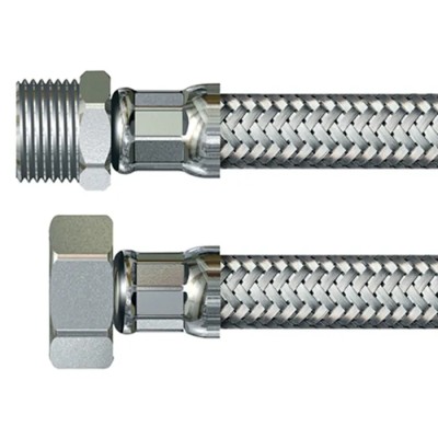 Watts Stainless Steel Hose Assembly Female 15 mm to Female 17 mm 10 bar 300 mm Length 315298 099041 7