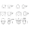EPIC Heavy Duty Power Connector Insert 16A 600V H-BE Series Female 6 Contacts 10401000