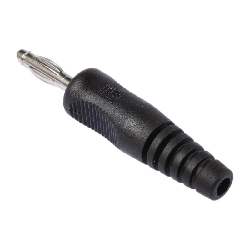 Schutzinger Black Male Banana Plug 4 mm Connector, Plug Termination, 50V, 16A, Nickel Plating 1701122-01/RS