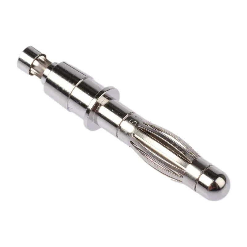 Schutzinger Black Male Banana Plug 4 mm Connector, Plug Termination, 50V, 16A, Nickel Plating 1701122-01/RS