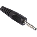 Schutzinger Black Male Banana Plug 4 mm Connector, Plug Termination, 50V, 16A, Nickel Plating 1701122-01/RS