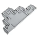 Entrelec FED Series Grey Polyamide End Cover Accessory for DIN Rail Terminal Blocks 1SNA116771R2000
