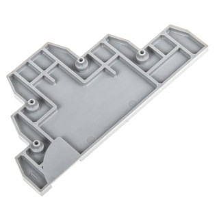 Entrelec FED Series Grey Polyamide End Cover Accessory for DIN Rail Terminal Blocks 1SNA116771R2000