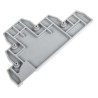 Entrelec FED Series Grey Polyamide End Cover Accessory for DIN Rail Terminal Blocks 1SNA116771R2000