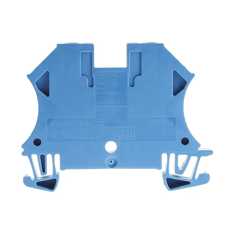 Weidmüller WDU Series Feed Through Terminal Block Blue 4mm² 1-Level Screw ATEX 1020180000