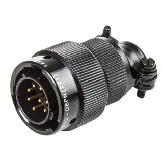 Amphenol Limited MIL Spec Circular Connector Copper Straight 8 Way Cable Male Contacts Shell Size 12 62LC-16F12-08PN(771)