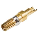 RS PRO Backplane Connector Contact, Straight, RG174A/U RG178B/U Cable, Female Gold Plating, Copper Alloy, 20A 301-6884