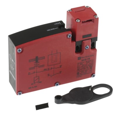 Telemecanique Sensors XCS-TE Series Key Operated Safety Switch, Power to Unlock Actuator Included, 24V AC/DC, IP67 XCSTE5312