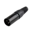 RS PRO Cable XLR Connector, Straight Male, 3 Way, Silver Plating 455-122