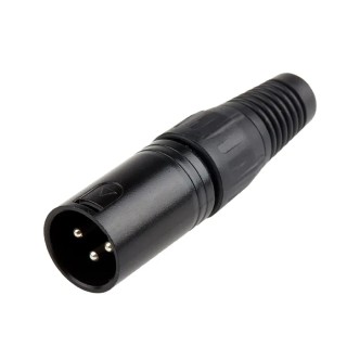 RS PRO Cable XLR Connector, Straight Male, 3 Way, Silver Plating 455-122