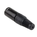 RS PRO Cable XLR Connector, Straight Male, 3 Way, Silver Plating 455-122