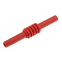 Staubli Red Banana Coupler with Brass Contacts and Nickel Plated 1kV 32A 66.9123-22