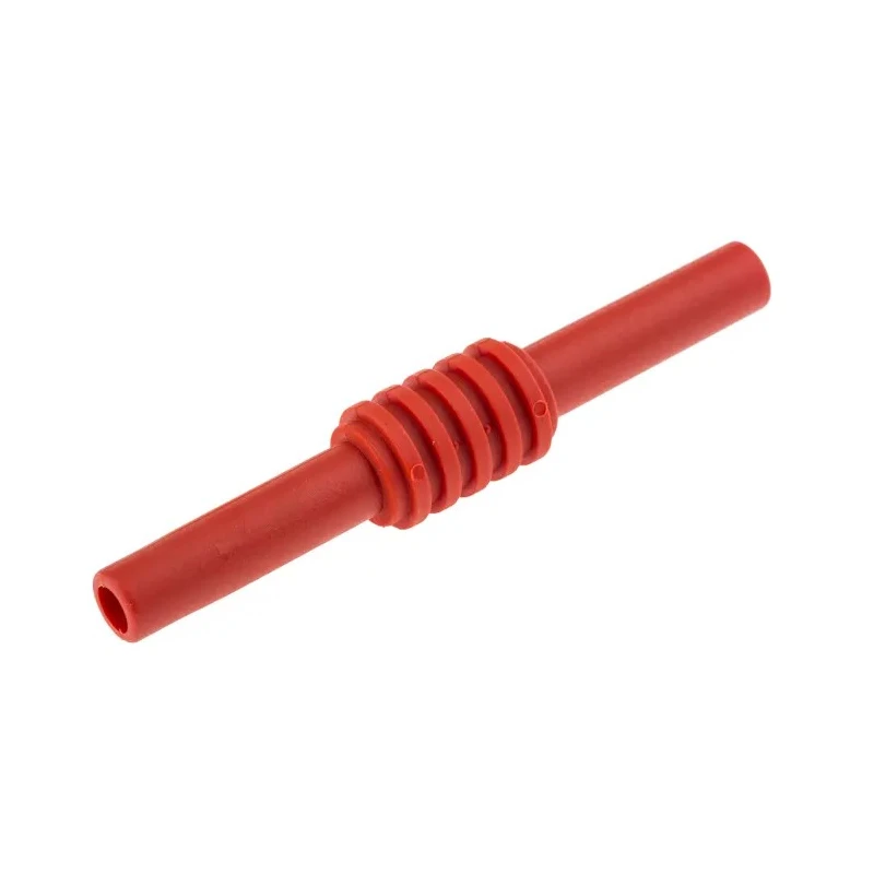 Staubli Red Banana Coupler with Brass Contacts and Nickel Plated 1kV 32A 66.9123-22