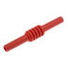 Staubli Red Banana Coupler with Brass Contacts and Nickel Plated 1kV 32A 66.9123-22