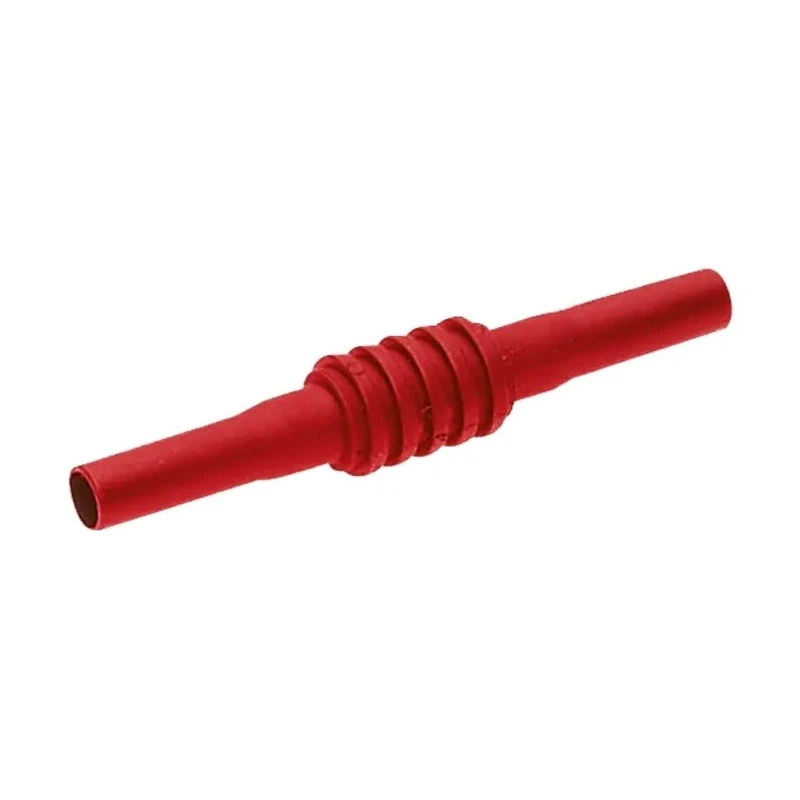 Staubli Red Banana Coupler with Brass Contacts and Nickel Plated 1kV 32A 66.9123-22