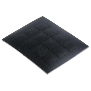 RS PRO Square Polymer Non-Slip Pad 20.5mm Width x 20.5mm Length, 3mm Thickness 302-3107