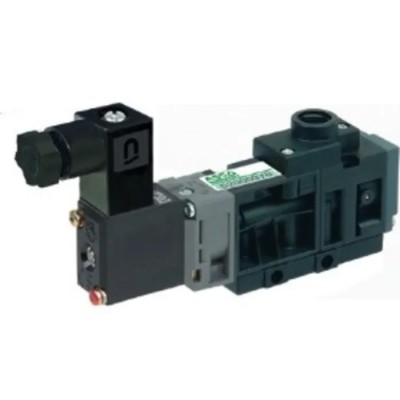 EMERSON ? ASCO Pneumatic Solenoid Valve Pilot G 1/8, 3-Port, 3/2 NC, 24V DC, Polyacetal Body, 8 Bar Max Pressure 52000189
