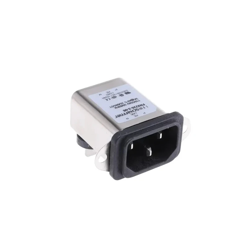 Schaffner 250V AC 3A Panel Mount IEC Filter Male Faston FN9226-3-06