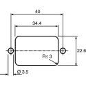 Schaffner 250V AC 3A Panel Mount IEC Filter Male Faston FN9226-3-06
