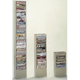 RS PRO Free Stand Steel Beige Magazine Rack 303-4589 US Origin Vertical 11 Pockets 36in Height