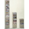 RS PRO Free Stand Steel Beige Magazine Rack 303-4589 US Origin Vertical 11 Pockets 36in Height