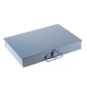 Durham Grey Steel 16 Cell Compartment Box 50 mm Height x 339 mm Width x 234 mm Depth 303-4652