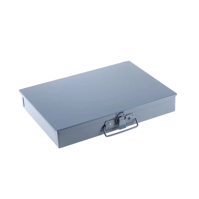 Durham Grey Steel 16 Cell Compartment Box 50 mm Height x 339 mm Width x 234 mm Depth 303-4652