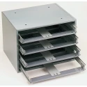 Durham 4 Cell Grey Steel Compartment Box 381 mm x 508 mm x 400 mm 303-4747