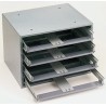 Durham 4 Cell Grey Steel Compartment Box 381 mm x 508 mm x 400 mm 303-4747