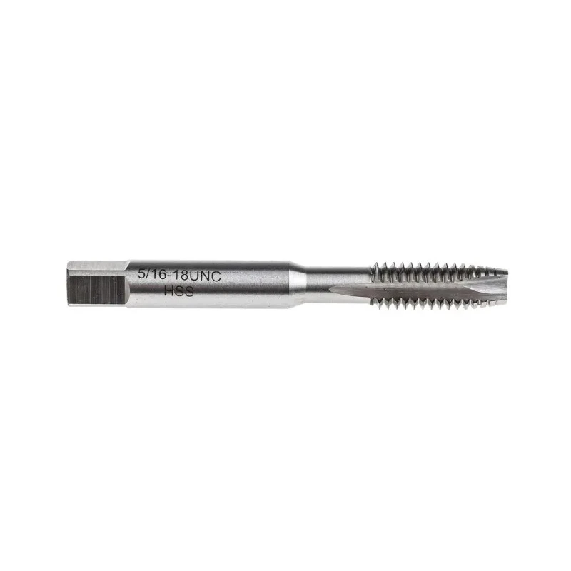 RS PRO Machine Tap, 5/16-18 UNC Thread, UNC Standard, Spiral Point HSS, Blue Stream Tempered Finish, 72mm Length 455-914