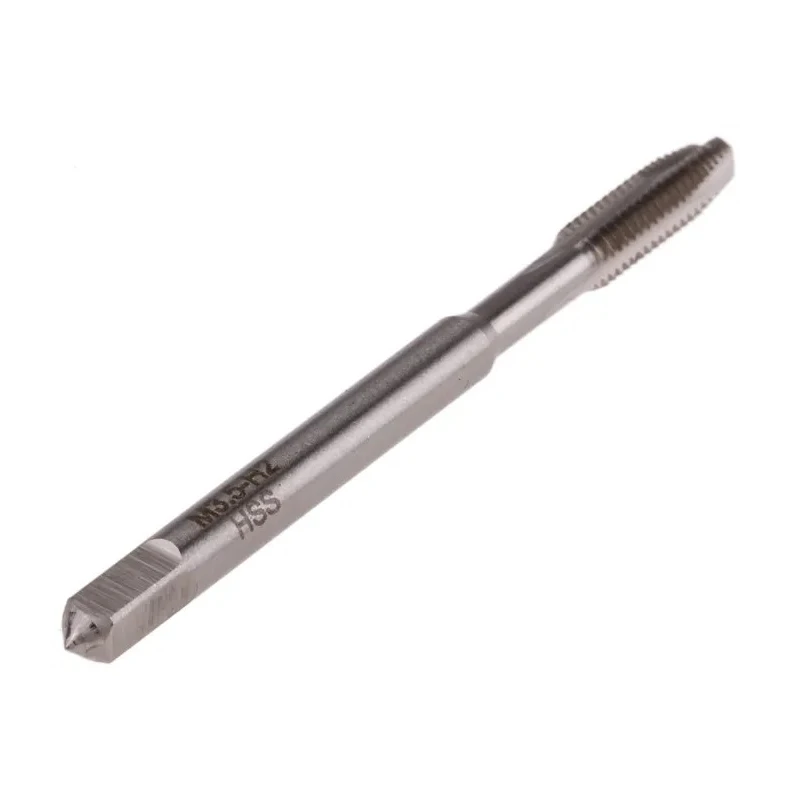 RS PRO Metric Standard M3.5 Thread Spiral Point Machine Tap, HSS Blue Stream Tempered 50mm Overall Length 0.6mm Pitch 455-891