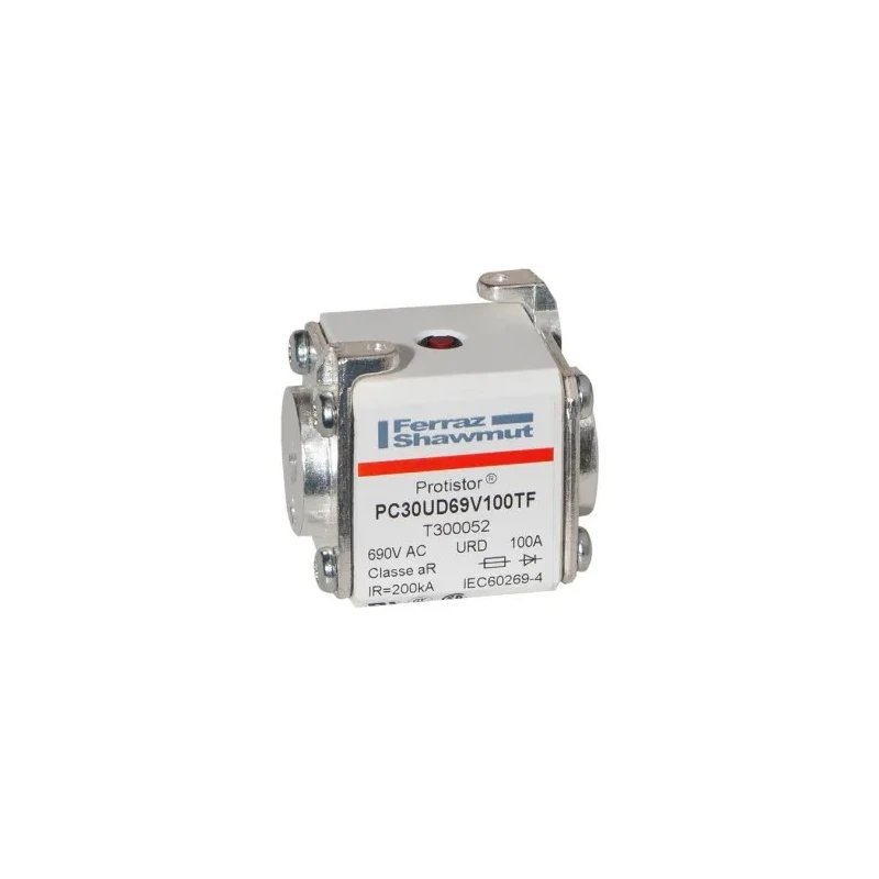 Mersen Square Body Fuse 100A Size 30 FF High Rupture Capacity 700V T300052 / PC30UD69V100TF