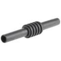 Staubli Black Female Test Connector Adapter with Brass Contacts and Nickel Plating 1kV 32A 66.9123-21