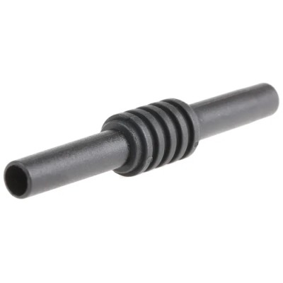 Staubli Black Female Test Connector Adapter with Brass Contacts and Nickel Plating 1kV 32A 66.9123-21