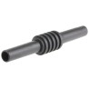 Staubli Black Female Test Connector Adapter with Brass Contacts and Nickel Plating 1kV 32A 66.9123-21