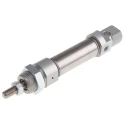 RS PRO Pneumatic Piston Rod Cylinder 20mm Bore 25mm Stroke ISO 6432 Series Single Acting 304-3319