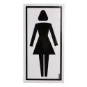 Brady Amenities Polyethylene Terephthalate Yellow, Black Location Female Pictogram Sign PIC 465-075X150-B7541 (BRANDED)