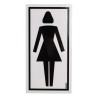 Brady Amenities Polyethylene Terephthalate Yellow, Black Location Female Pictogram Sign PIC 465-075X150-B7541 (BRANDED)