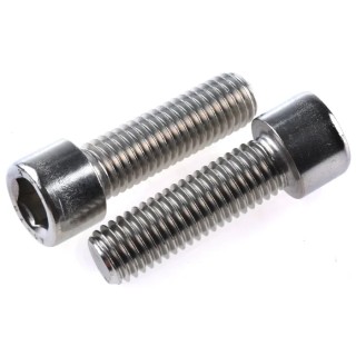 RS PRO Plain Stainless Steel Hex Socket Cap Screw, Hex Socket Drive, M12 x 40 mm 304-4457