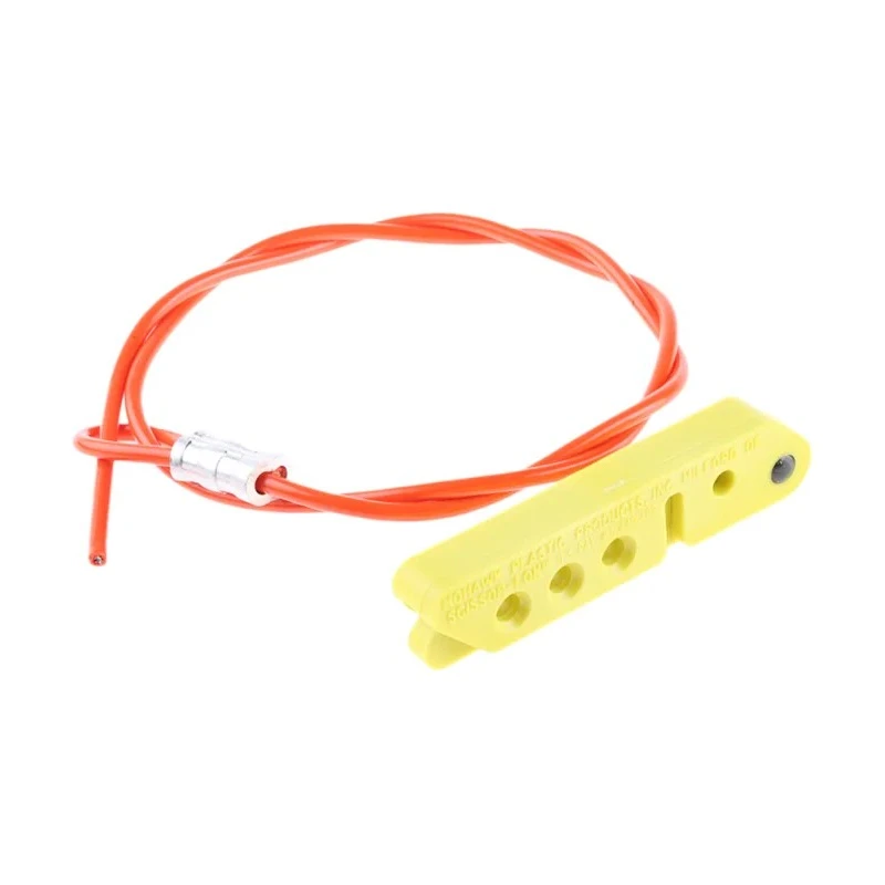 Brady Yellow 3-Lock Lockout Nylon Cable Lockout Device, 7 mm SCISSOR LOCKOUT: YELLOW SCISSOR LOCK W/3