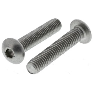 RS PRO Bright Zinc Stainless Steel Hex Socket Cap Screw M5 x 25 mm Grade 10.9 304-4643
