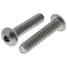 RS PRO Bright Zinc Stainless Steel Hex Socket Cap Screw M5 x 25 mm Grade 10.9 304-4643