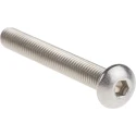 RS PRO Bright Zinc Stainless Steel Hex Socket Cap Screw, Hex Socket Drive, M5 x 40 mm 304-4766