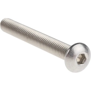 RS PRO Bright Zinc Stainless Steel Hex Socket Cap Screw, Hex Socket Drive, M5 x 40 mm 304-4766