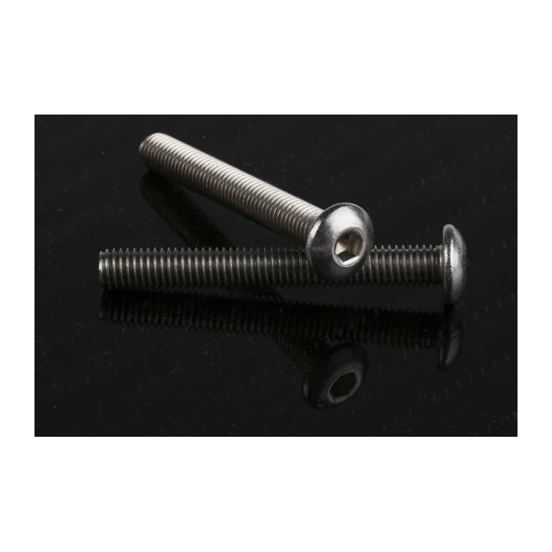 RS PRO Bright Zinc Stainless Steel Hex Socket Cap Screw, Hex Socket Drive, M5 x 40 mm 304-4766