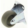 Guitel Hervieu Fixed Castor, 12 kg Capacity, 32 mm Wheel Diameter, Thermoplastic Rubber, Pressed Steel Frame 55121100