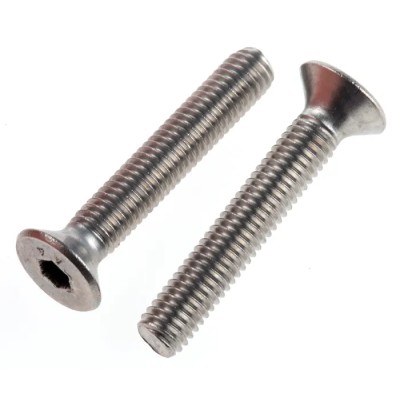 RS PRO Plain Stainless Steel Hex Socket Countersunk Screw, Hex Socket Drive, M5 Thread, 30 mm Length 304-4873