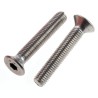 RS PRO Plain Stainless Steel Hex Socket Countersunk Screw, Hex Socket Drive, M5 Thread, 30 mm Length 304-4873