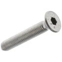 RS PRO Plain Stainless Steel Hex Socket Countersunk Screw, Hex Socket Drive, M5 Thread, 30 mm Length 304-4873